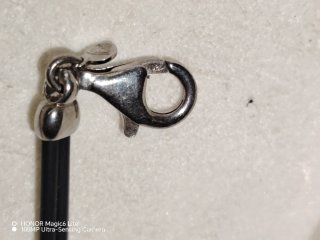 Bracciale Croce Argento 925 e Caucciù