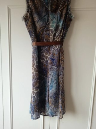 Vestido estampado paisley y animal print