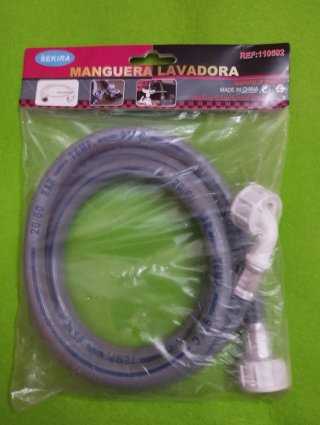 Manguera Lavadora Sekira 150cm (Blanca o Gris)