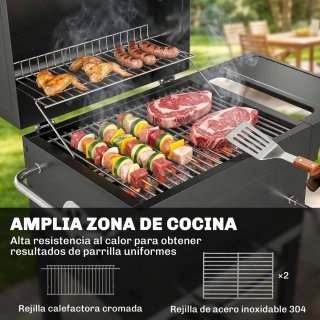 Barbacoa Carbón Portátil Parrilla Acero