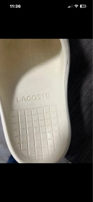 Chanclas Lacoste Blancas