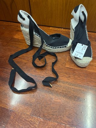 Alpargatas esparto negras talla 36 A ESTRENAR