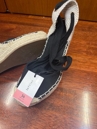 Alpargatas esparto negras talla 36 A ESTRENAR