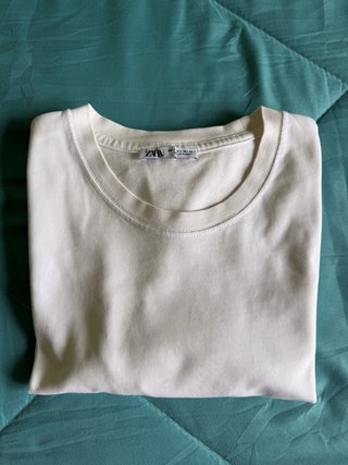 Camiseta Zara Blanca Talla S