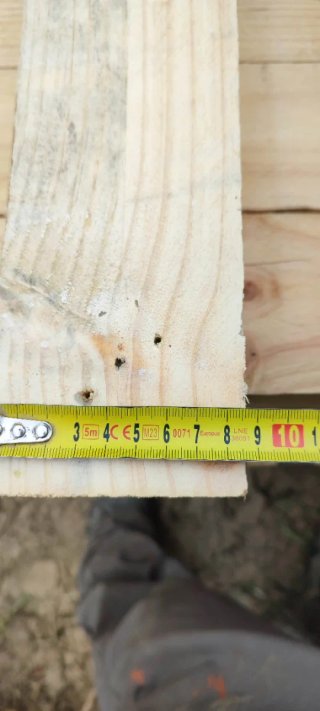 10 Tablones madera 88x8.5x6.5cm 10 und 8€