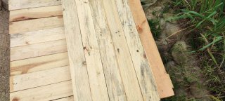 10 Tablones madera 88x8.5x6.5cm 10 und 8€
