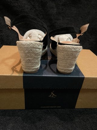 Sandali con zeppa neri eleganti da donna nuovi