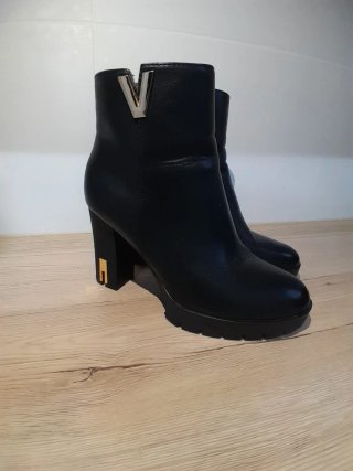 Botines negros tacón plataforma