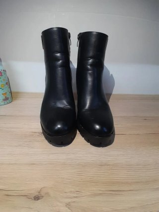 Botines negros tacón plataforma