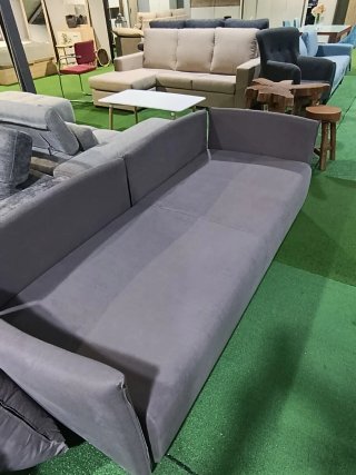 Sofá Cama Gris Tela