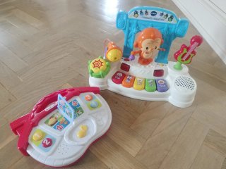 Juguetes VTech Piano y Tambor + cuento