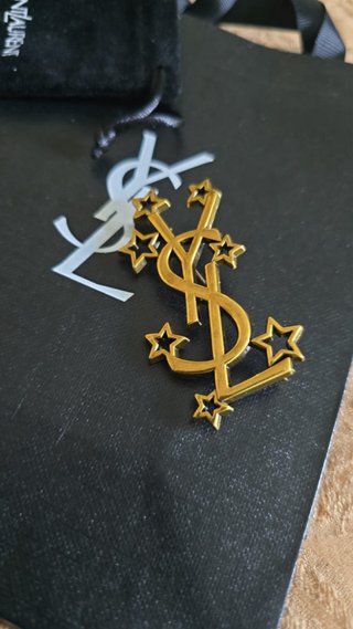 Spilla Saint Laurent oro con stelle