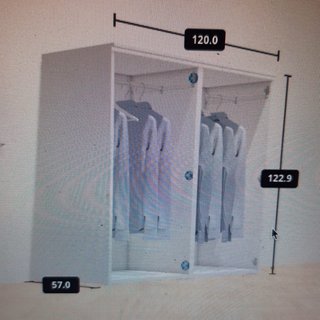 Dos armarios IKEA blancos