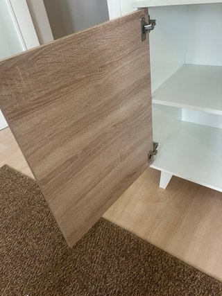 Aparador 154cm Blanco y Roble