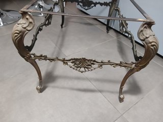 Base Tavolino Metallo Dorato Stile Luigi XV