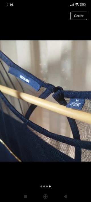 Vestido sin mangas azul
