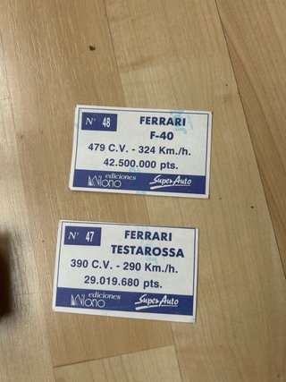 390 Cromos Super Auto Coches