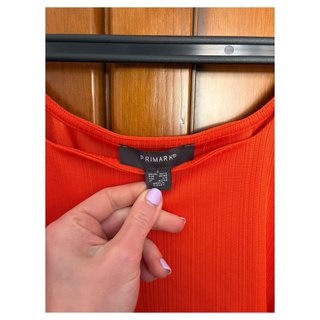 Crop Top Naranja Manga Larga Primark