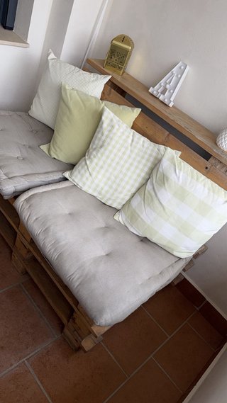 Conjunto Terraza Palets Mesa y Asientos