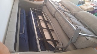 Sofá Cama Tela /Gris