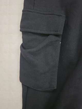 Pantaloni tuta cargo bambino neri 16 anni