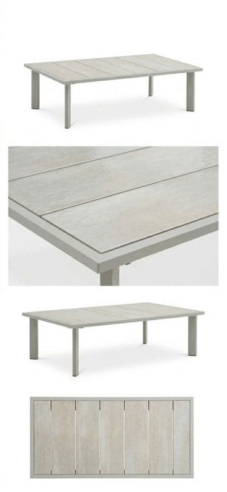 Tavolo da centro esterno beige nuovo