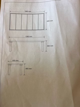 Tavolo da centro esterno beige nuovo