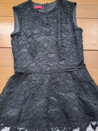 Vestido Carolina Herrera Negro y Blanco