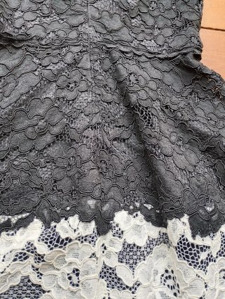Vestido Carolina Herrera Negro y Blanco