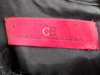Vestido Carolina Herrera Negro y Blanco