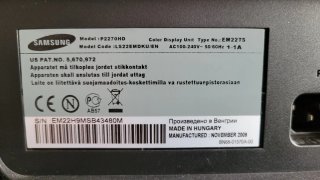 Monitor Samsung SyncMaster P2270HD
