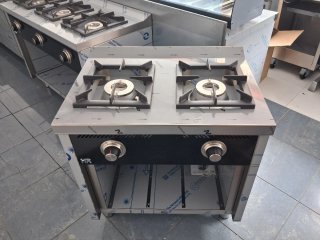 Cocina de gas de dos fuegos
