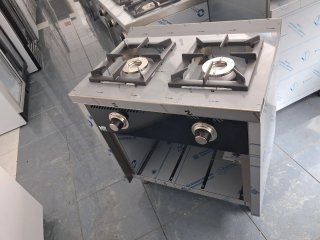 Cocina de gas de dos fuegos