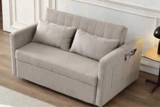 Sofá Cama Gris Claro PARMA
