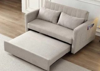 Sofá Cama Gris Claro PARMA