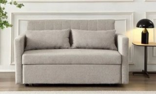 Sofá Cama Gris Claro PARMA