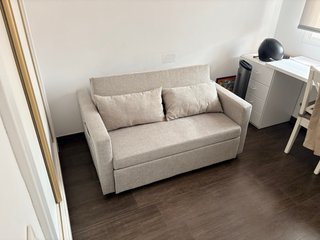 Sofá Cama Gris Claro PARMA