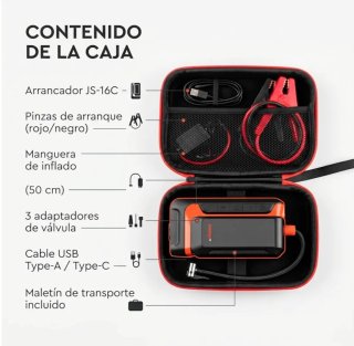 Arrancador Coche Compresor 12V 2000A DNIPROM