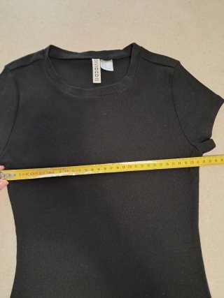 Abito costina nero XS