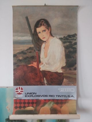 Calendario Pared 1980 Unión Explosivos