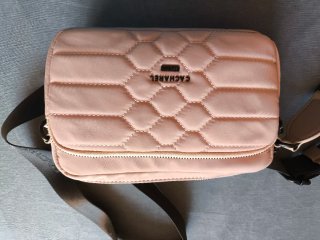 Bolso bandolera acolchado Cacharel rosa
