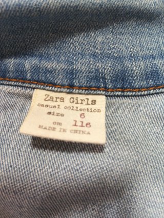 Chaqueta vaquera niña Zara