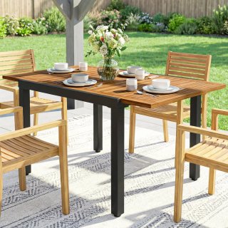 Mesa Jardín Extensible Madera y Metal