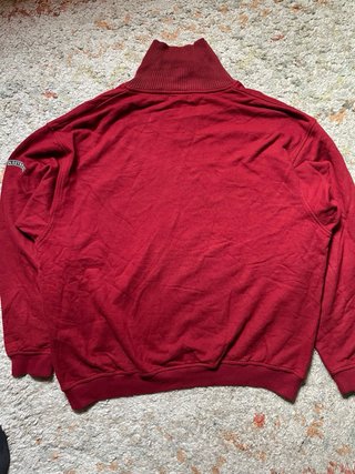 Claudio Campione Burgundy Half-Zip Nautical Yacht