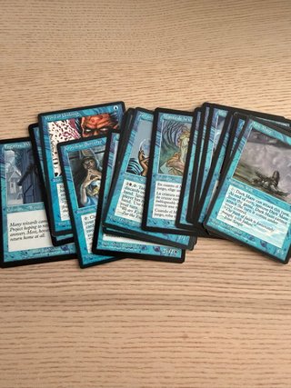 20 Carte Magic blu edizioni antiche