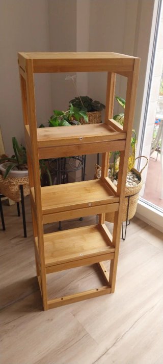 Estantería de bambú de 4 niveles