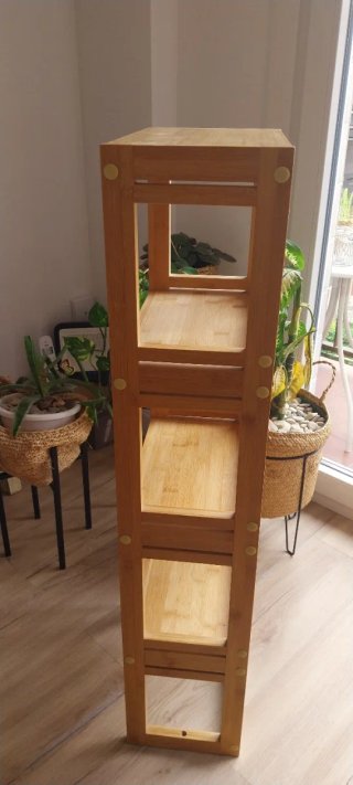 Estantería de bambú de 4 niveles