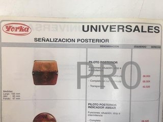 Tulipa piloto trasero carro universal nuevo