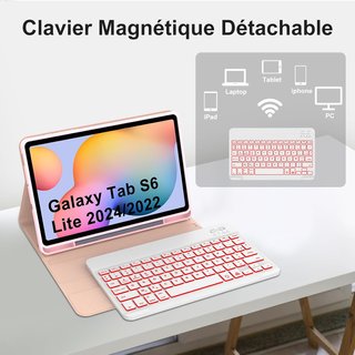 Custodia con tastiera magnetica verde per Samsung Tab S9/S9FE