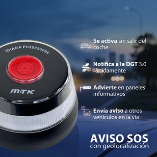 Baliza LED magnética para coche